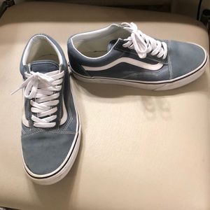 Vans sz8.5 grey with with stripes